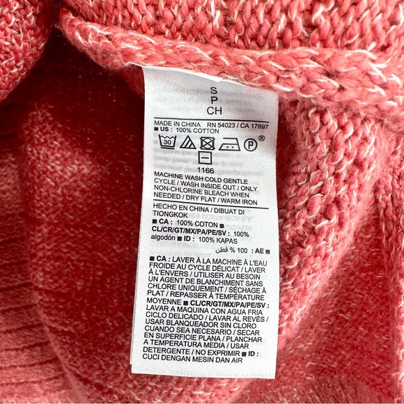 Old Navy Women's Coral Long Sleeve Textured Rib-Knit Tunic Sweater - NWT - Picture 7 of 10